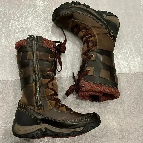 [US7]Black Slate Merrell Polarand Rove  Peak Women Mid-Calf Winter Boots - Picture 3 of 10